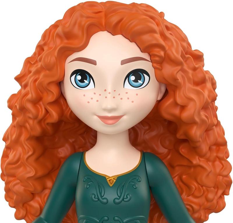 MINI BONECA DISNEY PRINCESAS - MERIDA - 9cm - MATTEL - Bonecas